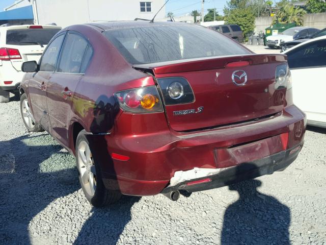 JM1BK123361538758 - 2006 MAZDA 3 S RED photo 3