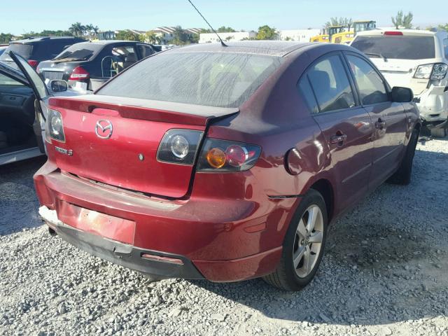 JM1BK123361538758 - 2006 MAZDA 3 S RED photo 4