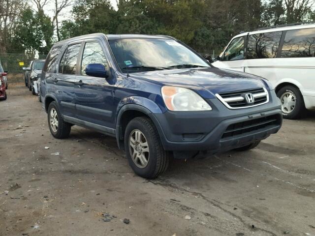 SHSRD78852U001463 - 2002 HONDA CR-V EX BLUE photo 1