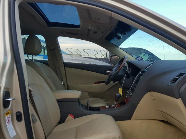 JTHBJ46GX72066375 - 2007 LEXUS ES 350 GOLD photo 5