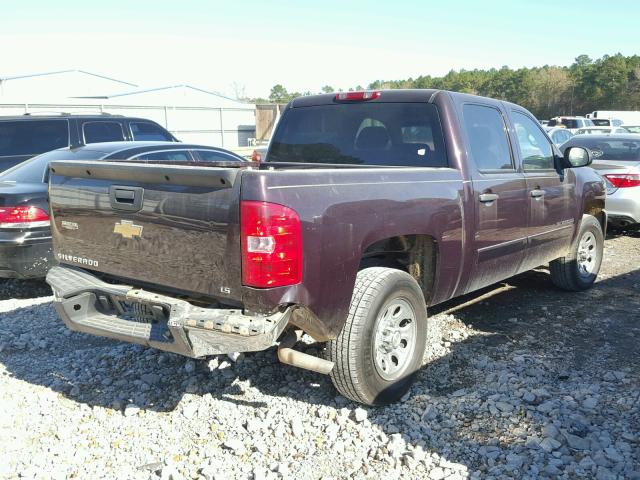 2GCEC13C981269543 - 2008 CHEVROLET SILVERADO PURPLE photo 4