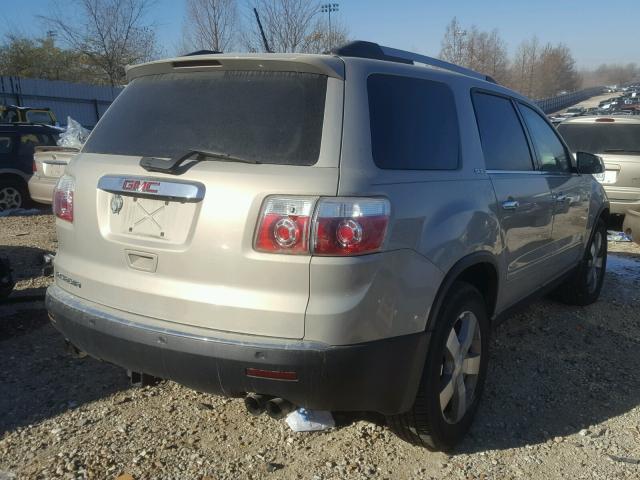 1GKLRMEDXAJ128445 - 2010 GMC ACADIA SLT BEIGE photo 4