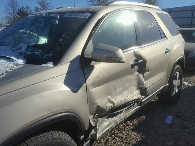 1GKLRMEDXAJ128445 - 2010 GMC ACADIA SLT Bej foto 9