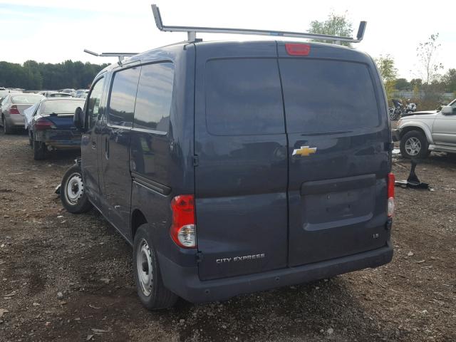 3N63M0YN8FK701420 - 2015 CHEVROLET CITY EXPRE BLUE photo 3