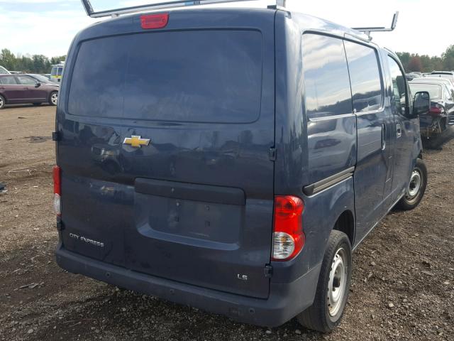 3N63M0YN8FK701420 - 2015 CHEVROLET CITY EXPRE BLUE photo 4