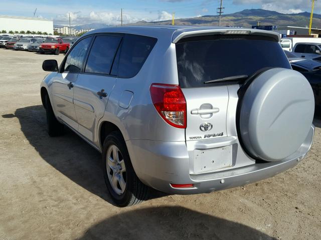 JTMZD33V785106514 - 2008 TOYOTA RAV4 SILVER photo 3