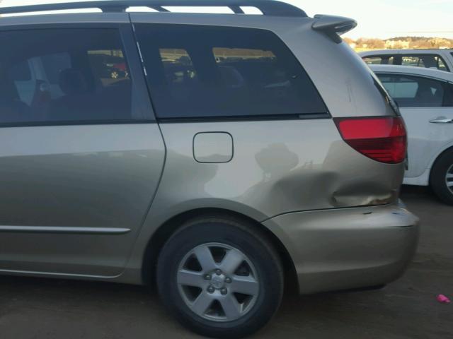 5TDZA22C64S097134 - 2004 TOYOTA SIENNA XLE GOLD photo 9