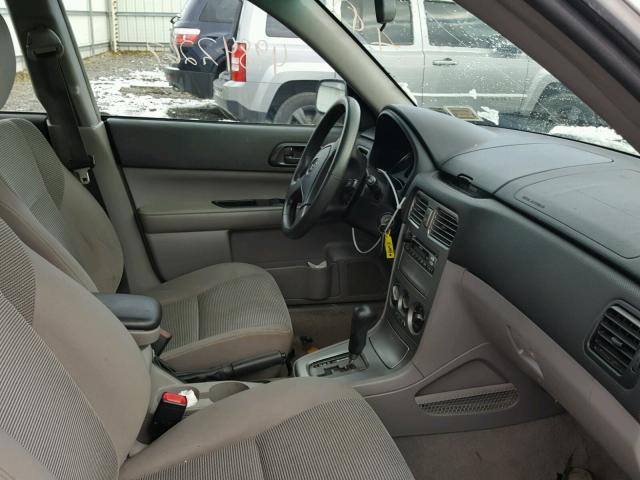JF1SG63607H735800 - 2007 SUBARU FORESTER 2 SILVER photo 5