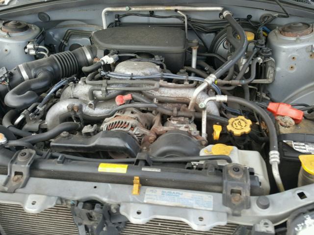 JF1SG63607H735800 - 2007 SUBARU FORESTER 2 SILVER photo 7