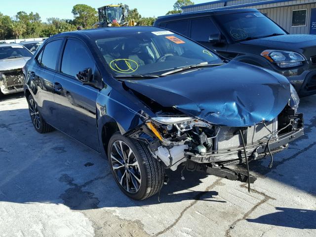 5YFBURHE6JP761723 - 2018 TOYOTA COROLLA L BLUE photo 1
