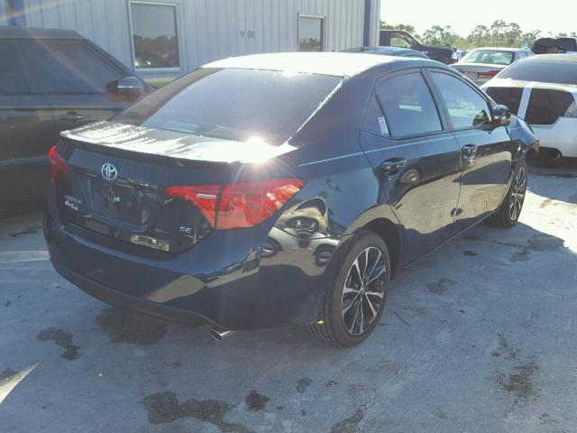 5YFBURHE6JP761723 - 2018 TOYOTA COROLLA L BLUE photo 4