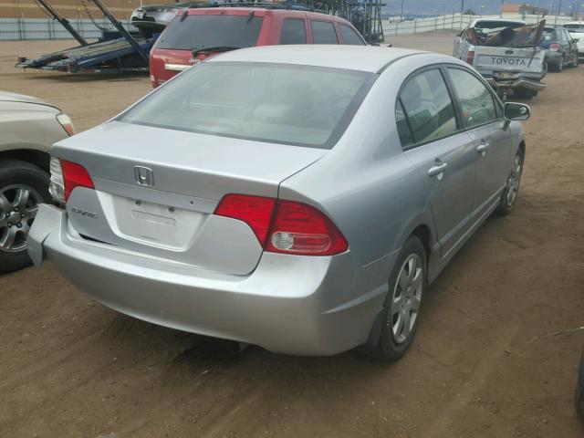 1HGFA16546L003394 - 2006 HONDA CIVIC LX GRAY photo 4