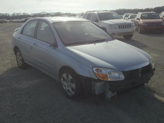 KNAFE121085511047 - 2008 KIA SPECTRA EX BLUE photo 1