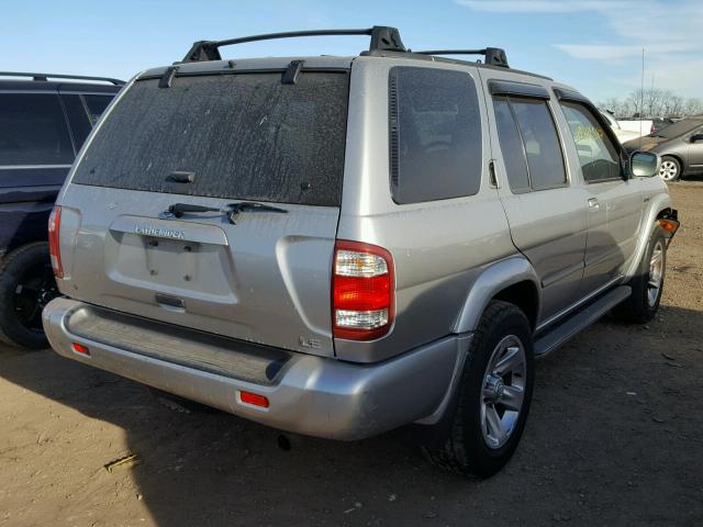 JN8DR09Y74W912521 - 2004 NISSAN PATHFINDER SILVER photo 4