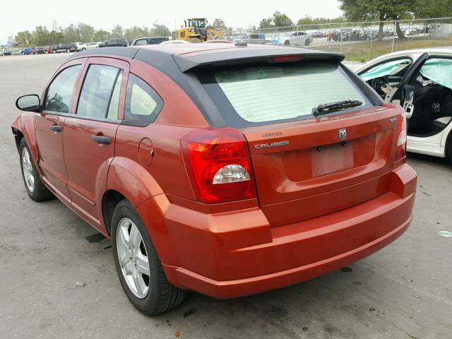 1B3HB48B28D655857 - 2008 DODGE CALIBER SX ORANGE photo 3