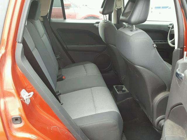 1B3HB48B28D655857 - 2008 DODGE CALIBER SX ORANGE photo 6