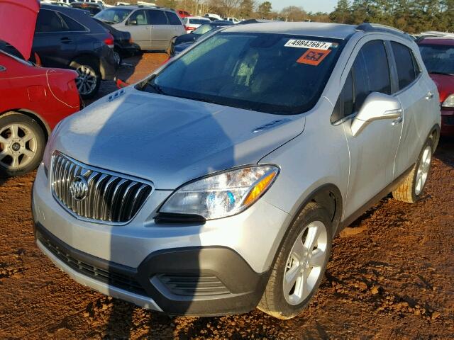 KL4CJASB0FB269217 - 2015 BUICK ENCORE SILVER photo 2