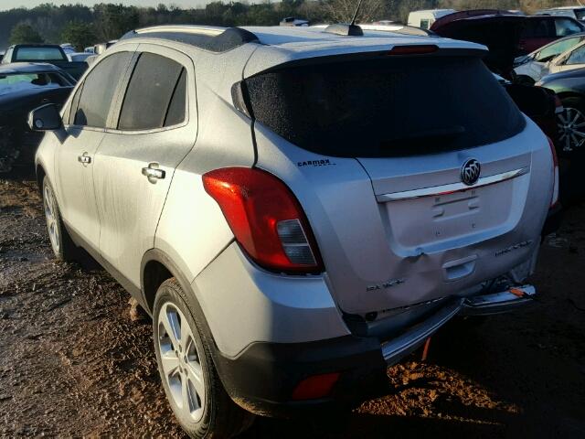 KL4CJASB0FB269217 - 2015 BUICK ENCORE SILVER photo 3