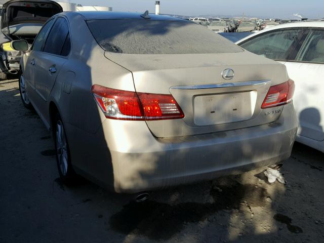 JTHBK1EG4B2444647 - 2011 LEXUS ES 350 GOLD photo 3