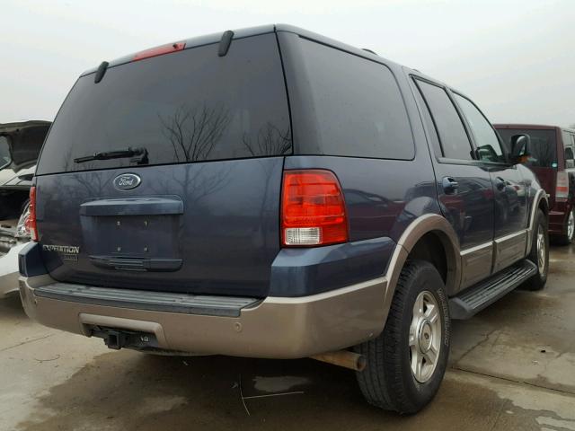 1FMEU17L13LA17176 - 2003 FORD EXPEDITION BLUE photo 4