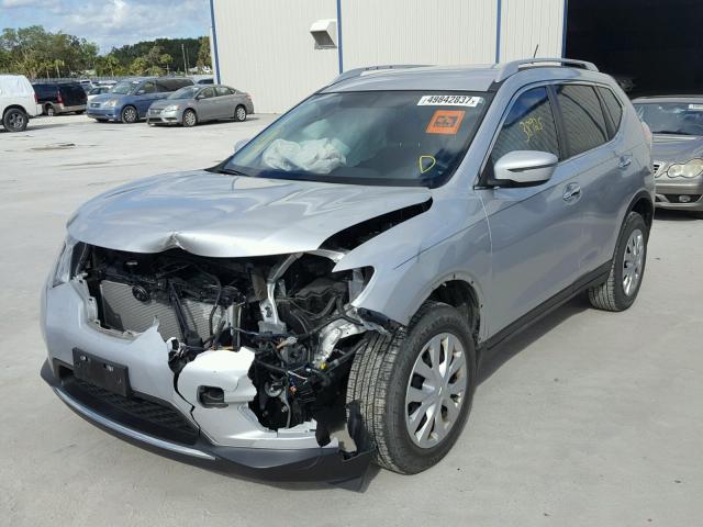 KNMAT2MT2GP618921 - 2016 NISSAN ROGUE S SILVER photo 2