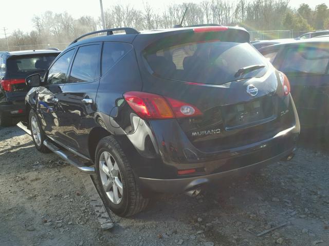 JN8AZ1MW8AW107900 - 2010 NISSAN MURANO S BLACK photo 3