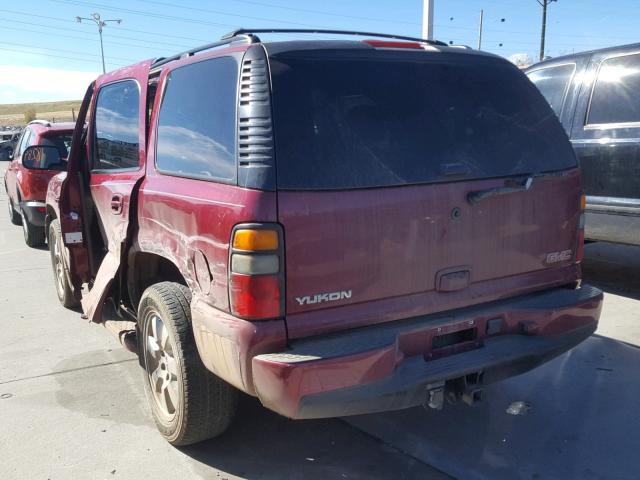 1GKEK63U75J254344 - 2005 GMC YUKON DENA BURGUNDY photo 3