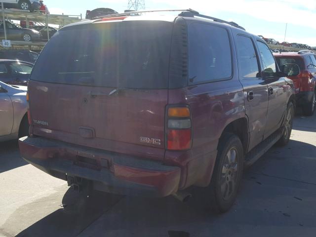 1GKEK63U75J254344 - 2005 GMC YUKON DENA BURGUNDY photo 4