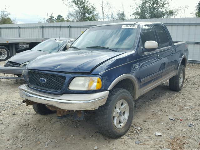 1FTRW08L63KD14118 - 2003 FORD F150 SUPER BLUE photo 2