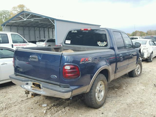 1FTRW08L63KD14118 - 2003 FORD F150 SUPER BLUE photo 4