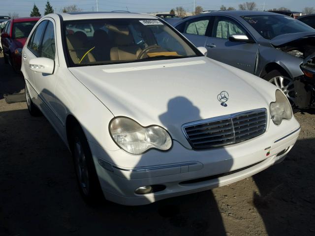 WDBRF61J63E012174 - 2003 MERCEDES-BENZ C 240 WHITE photo 1