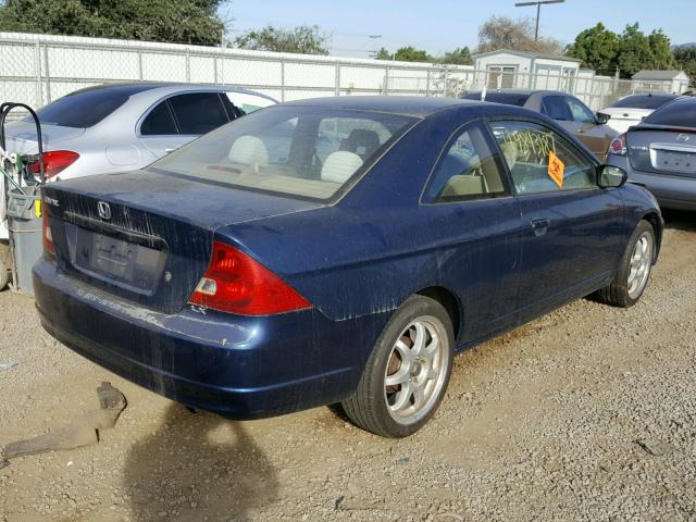 1HGEM22573L030759 - 2003 HONDA CIVIC LX BLUE photo 4