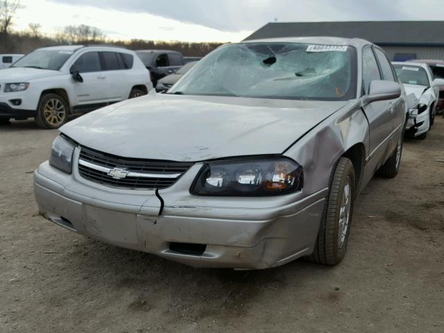 2G1WF52E559392963 - 2005 CHEVROLET IMPALA SILVER photo 2