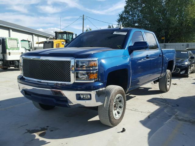 3GCPCREC2FG286094 - 2015 CHEVROLET SILVERADO BLUE photo 2