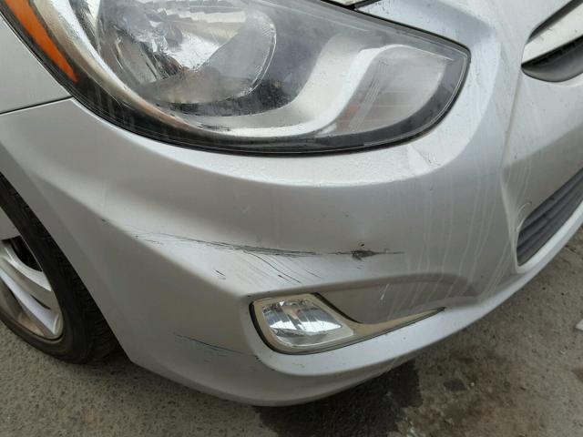 KMHCU5AE3CU047427 - 2012 HYUNDAI ACCENT GLS SILVER photo 9