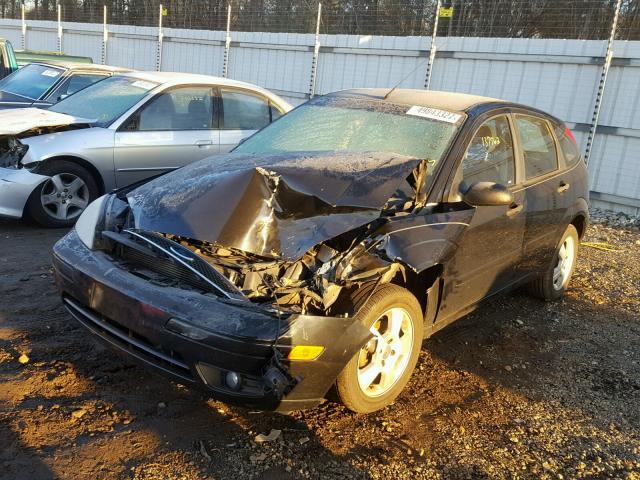 1FAHP37NX7W227873 - 2007 FORD FOCUS ZX5 BLACK photo 2