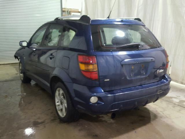 5Y2SM63875Z444691 - 2005 PONTIAC VIBE BLUE photo 3