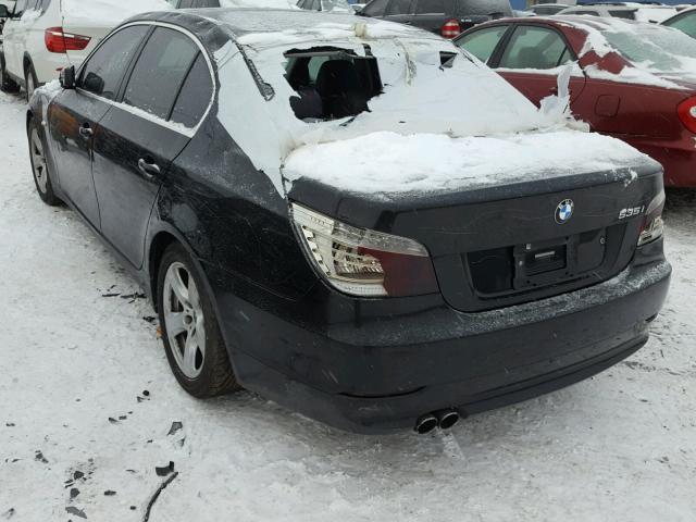 WBANW13568CZ72338 - 2008 BMW 535 I BLACK photo 3