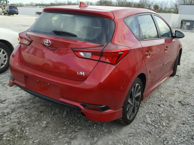 JTNKARJE1HJ542424 - 2017 TOYOTA PRIUS RED photo 4