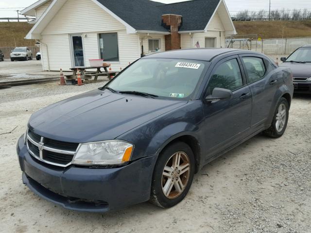 1B3LC56R48N602892 - 2008 DODGE AVENGER SX BLUE photo 2