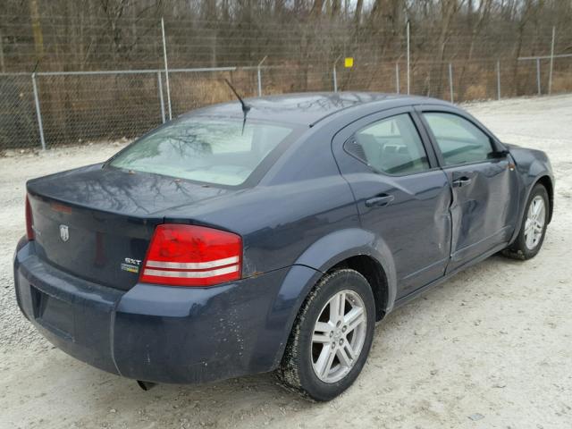 1B3LC56R48N602892 - 2008 DODGE AVENGER SX BLUE photo 4