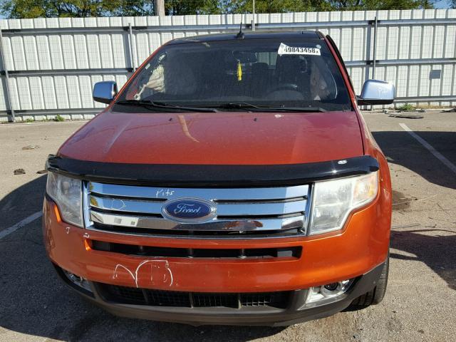 2FMDK49C48BA48445 - 2008 FORD EDGE LIMIT ORANGE photo 9