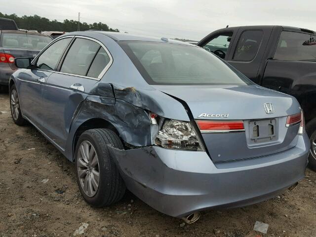 1HGCP3F85CA023328 - 2012 HONDA ACCORD EXL BLUE photo 3