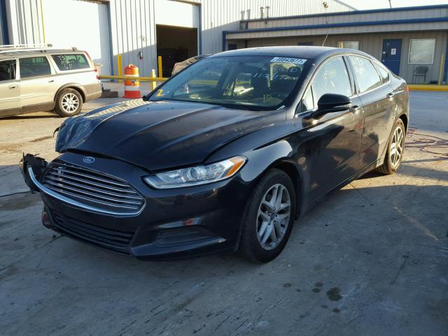 1FA6P0H77E5376461 - 2014 FORD FUSION SE BLACK photo 2