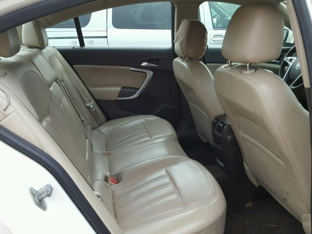 2G4GR5ER0C9214128 - 2012 BUICK REGAL WHITE photo 6