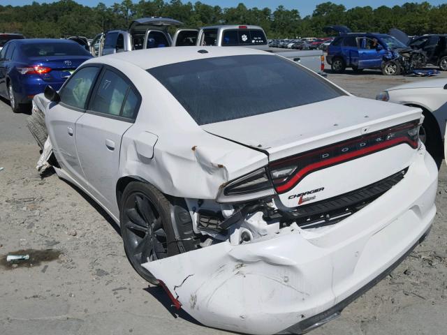 2C3CDXBG3JH247504 - 2018 DODGE CHARGER SX WHITE photo 3