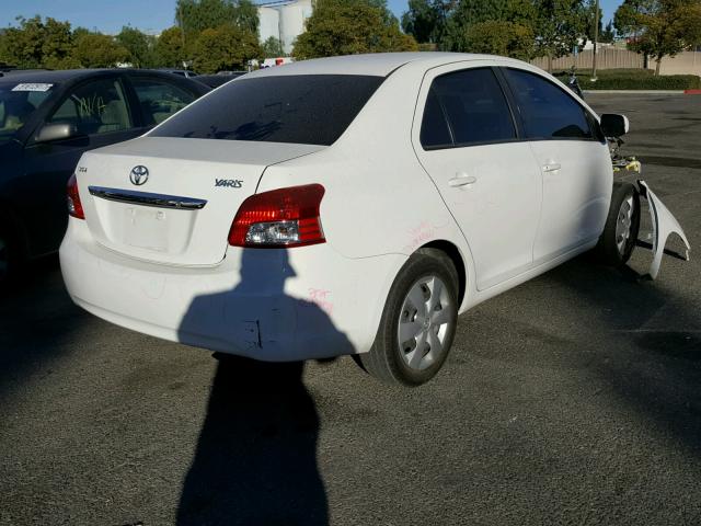 JTDBT923571100045 - 2007 TOYOTA YARIS WHITE photo 4