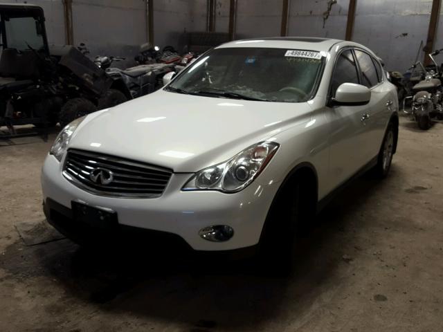 JNKAJ09E38M302546 - 2008 INFINITI EX35 BASE WHITE photo 2