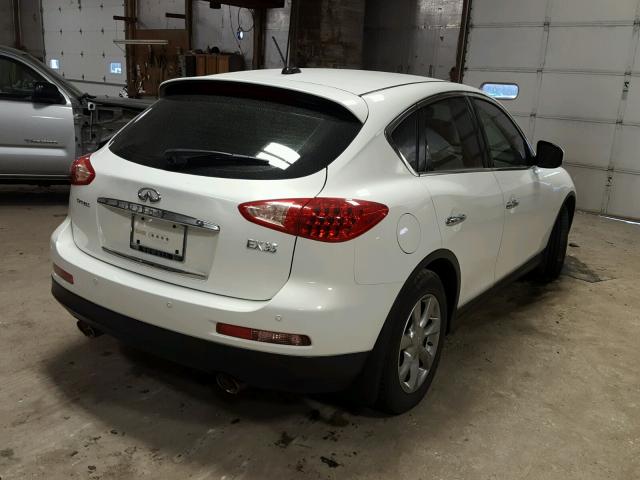 JNKAJ09E38M302546 - 2008 INFINITI EX35 BASE WHITE photo 4
