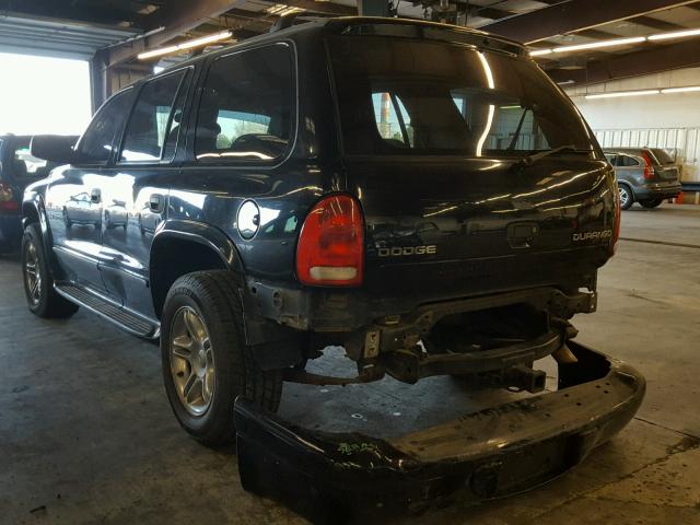 1B8HS78Z72F216710 - 2002 DODGE DURANGO R/ BLACK photo 3